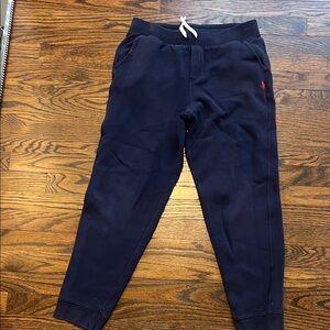 Ralph Lauren Navy Jogger sweatpants with Red Logo- Youth XL ( 18-20)